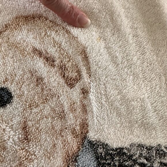 Vintage RALPH LAUREN POLO BEAR Western Theme Cowboy Outfit Beach TOWEL - Picture 3 of 8